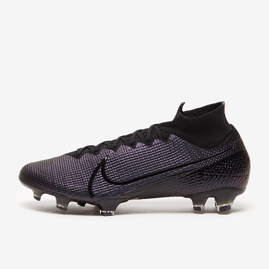 Nike Mercurial Superfly VII Elite FG Black Black Firm Ground Mens Boots