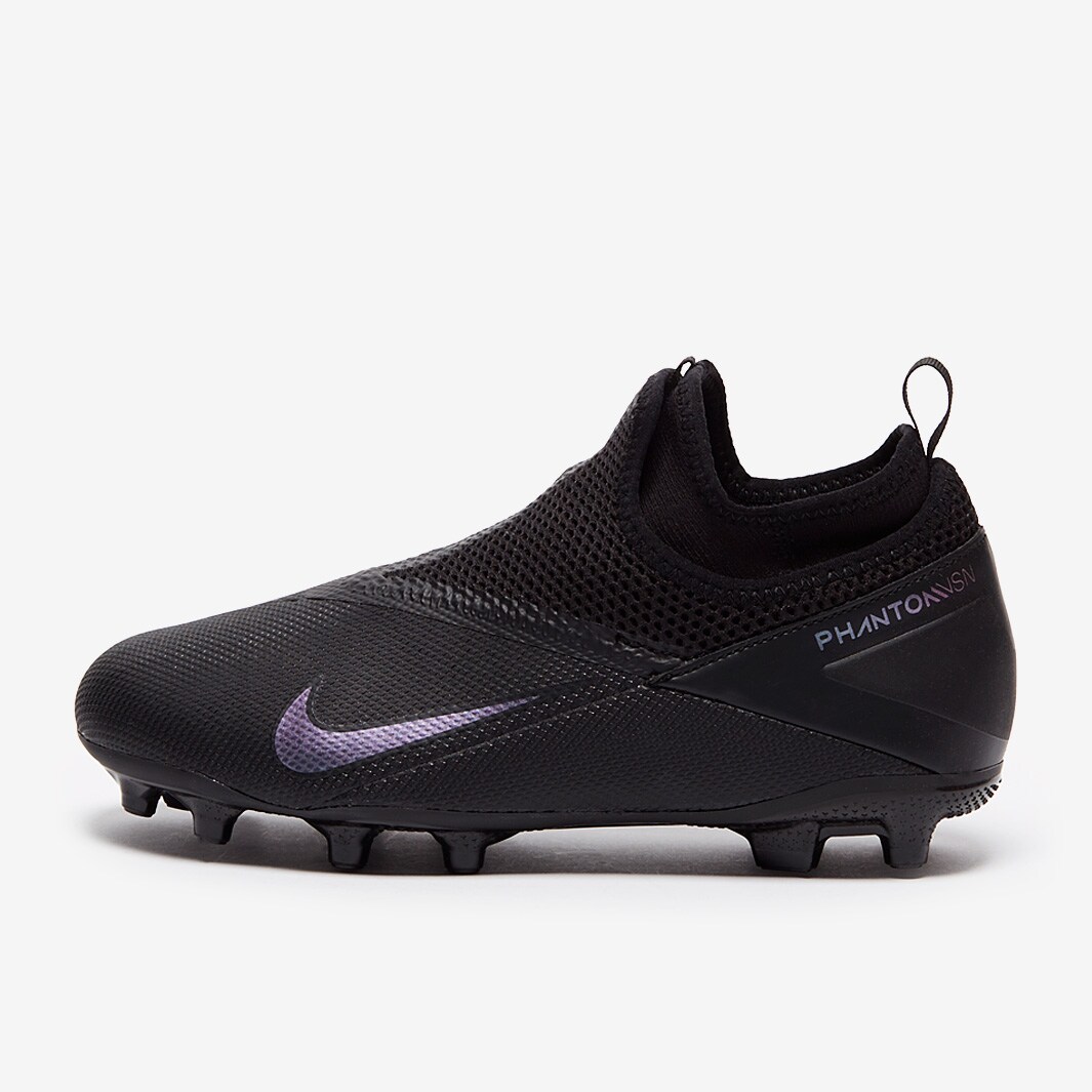 Nike Kids Phantom Vision II Academy DF FG - Black/Black