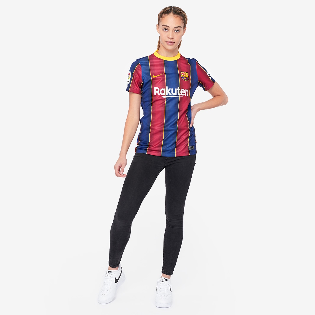 Nike Womens FC Barcelona Fourth 20/21 Top (Game Royal/Varsity Maize)