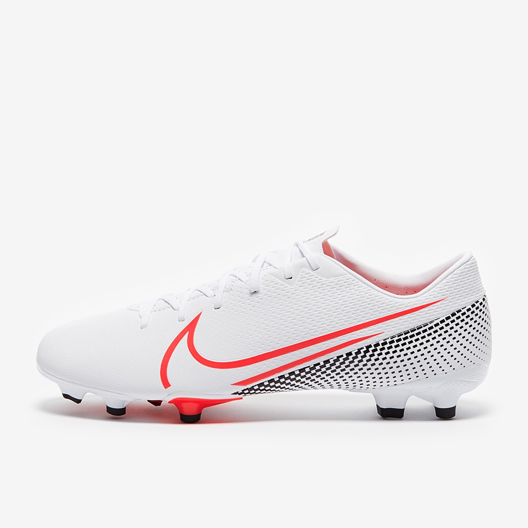 Nike Mercurial Vapor XIII Elite FG - White/Laser Crimson/Black - Firm  Ground - Mens Boots