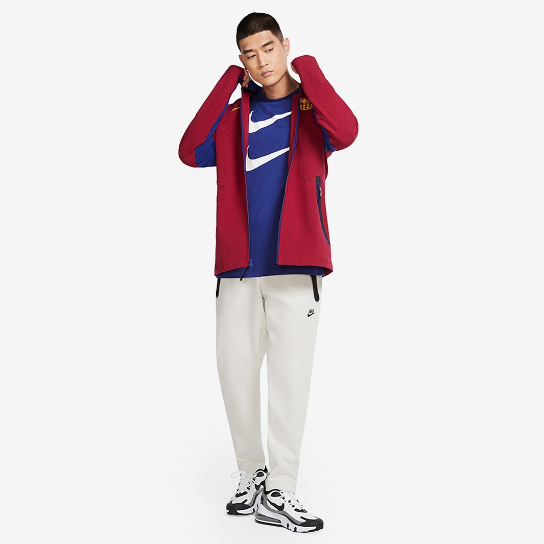 Nike FC Barcelona 2020/21 Tech Pack Hoodie - Noble Red/Deep Royal