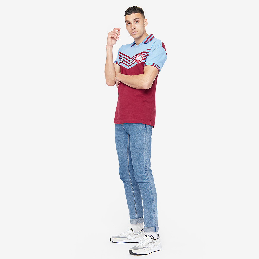 Maillot De Football Rétro West Ham United 1979/1980 - Taille L, Extérieur Blanc - Neuf, Licence Officielle Draw Score