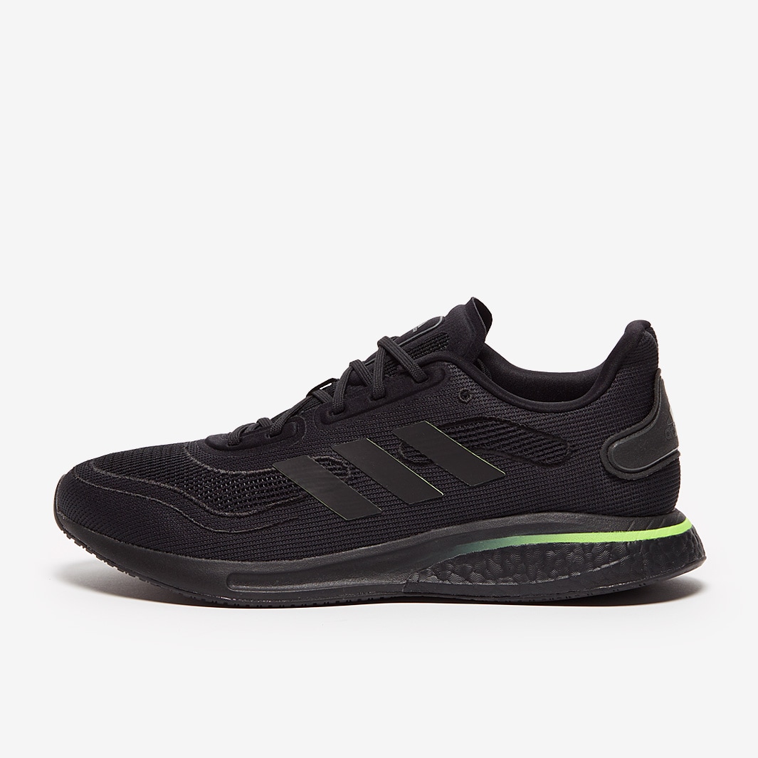adidas Supernova Core Black/Core Black/Signal Green Mens Shoes