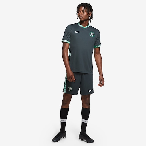 Nike Nigeria 20/21 Away Stadium Jersey - Seaweed/White - Mens Replica ...