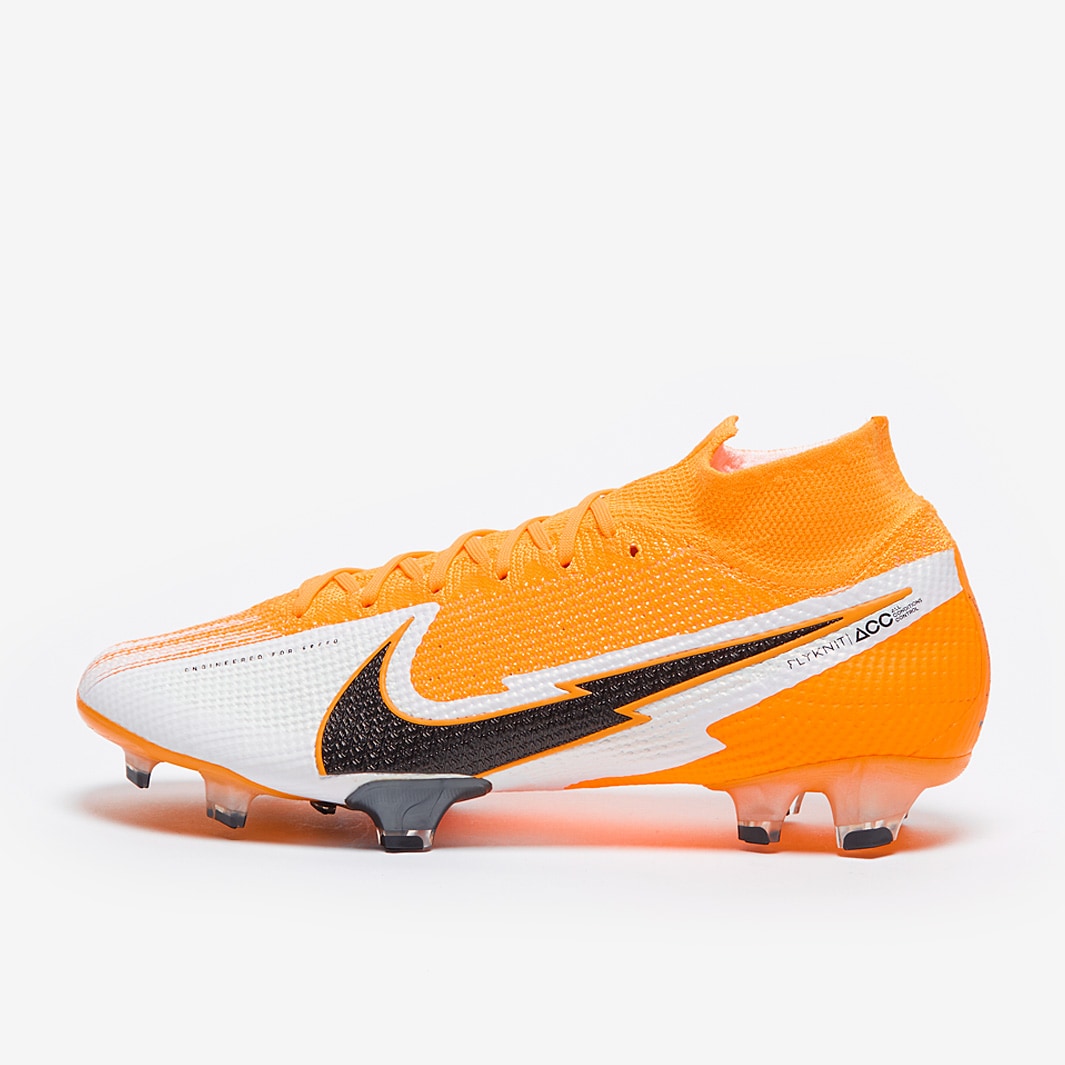 Nike Mercurial Superfly VII Elite FG Laser Orange Black White Laser Orange Mens cleats Firm Ground