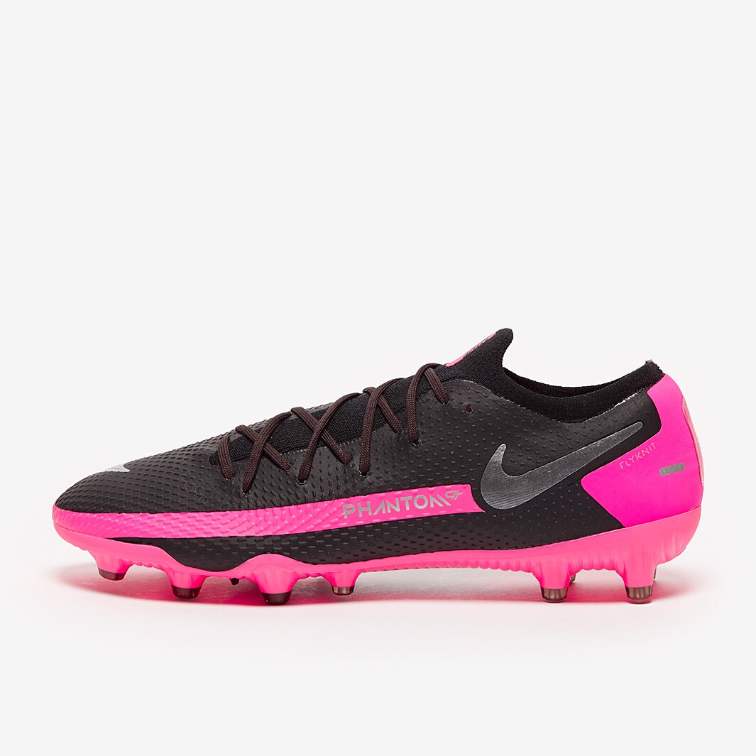 Nike Phantom GT Pro AG-PRO - Black/Metallic Silver/Pink Blast - Mens ...