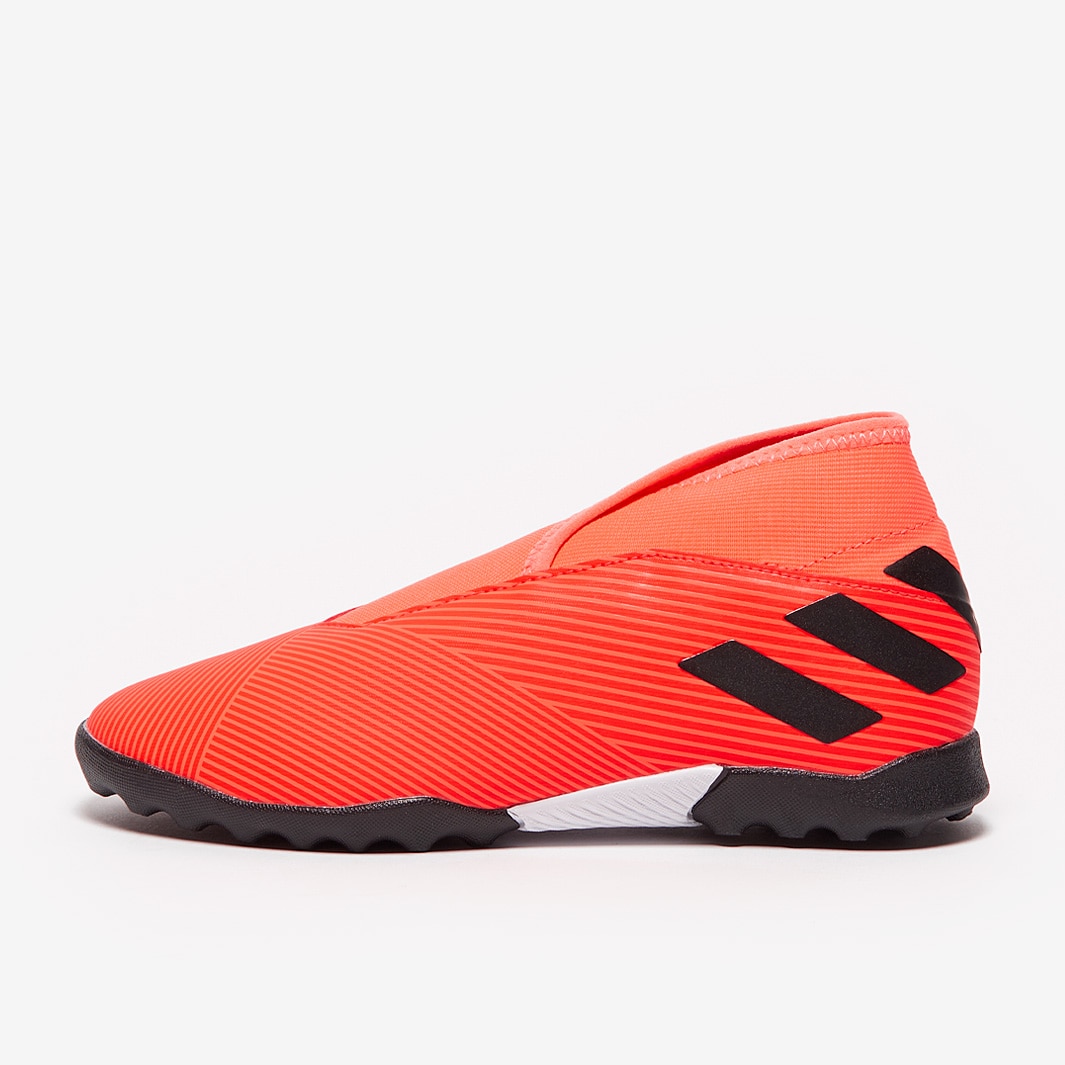 adidas Nemeziz .3 Sin cordones TF niños - Signal Coral/Negro/Rojo Solar-Botas de fútbol para niños-Césped sintético | Pro:Direct Soccer