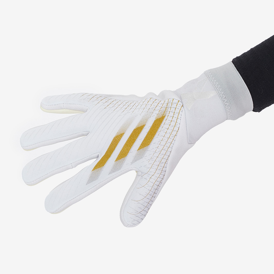 adidas X Pro White/Gold/Silver Gloves Mens GK Gloves