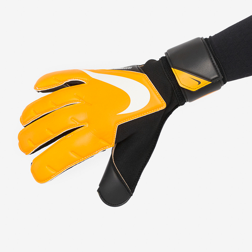 Guanti Da Portiere HO Soccer HG Initial Negative Black-Orange - Unisex Bambini, Taglie 2-7, Palmo In Lattice HARDSOFT+
