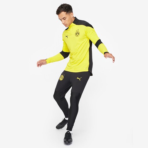 Puma Borussia Dortmund 20/21 Training 1/4 Zip Top - Cyber Yellow/Puma Black image 2 |