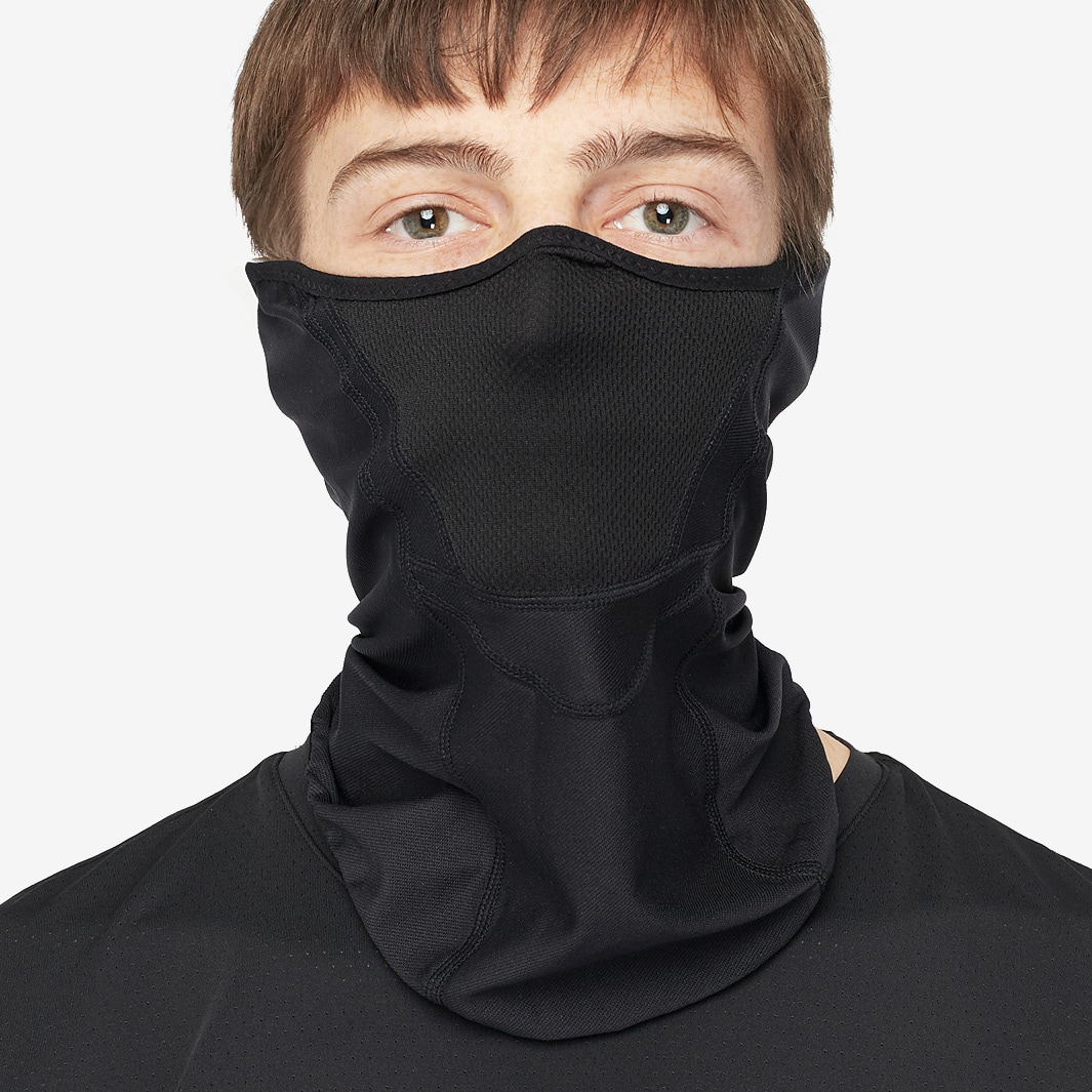 puma performance face mask black silver l xl