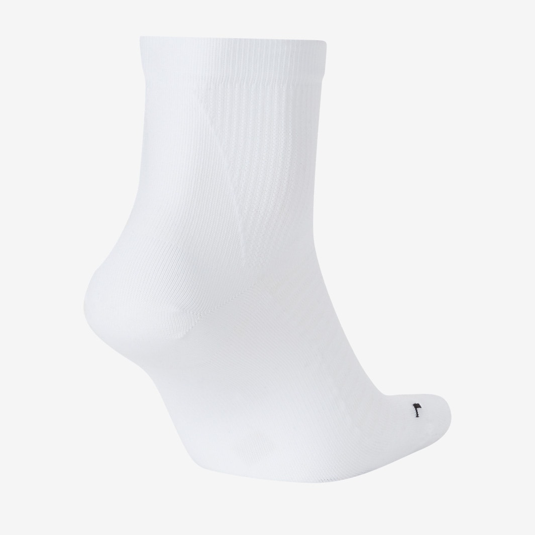 Nike Spark Lightweight Ankle Socks White/Reflective Running Socks