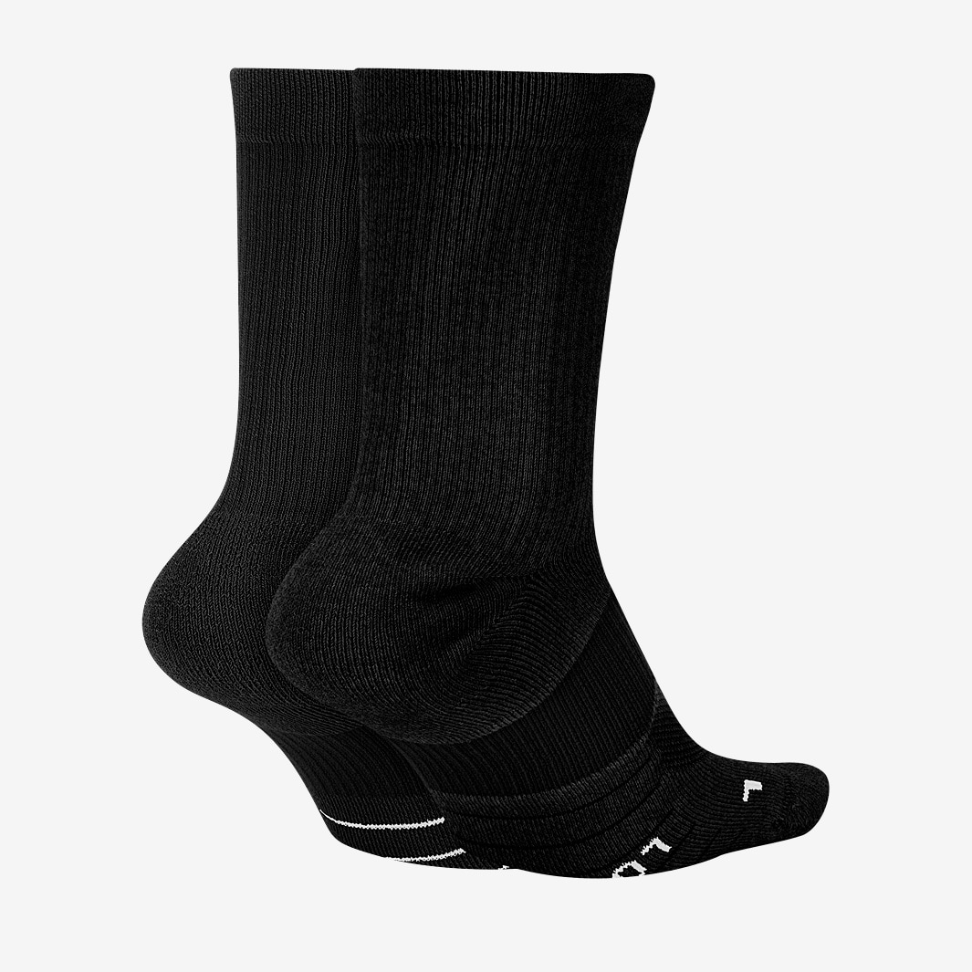 Nike Multiplier Crew Socks - Black/White - Running Socks