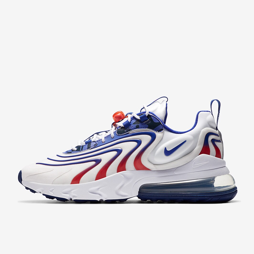 nike air max 270 react red white and blue