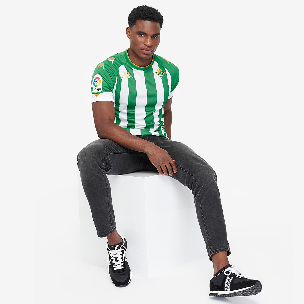 Maillot Football Real Betis kappa Taille L Publicité Kelia Du Start 25 Finidi | eBay