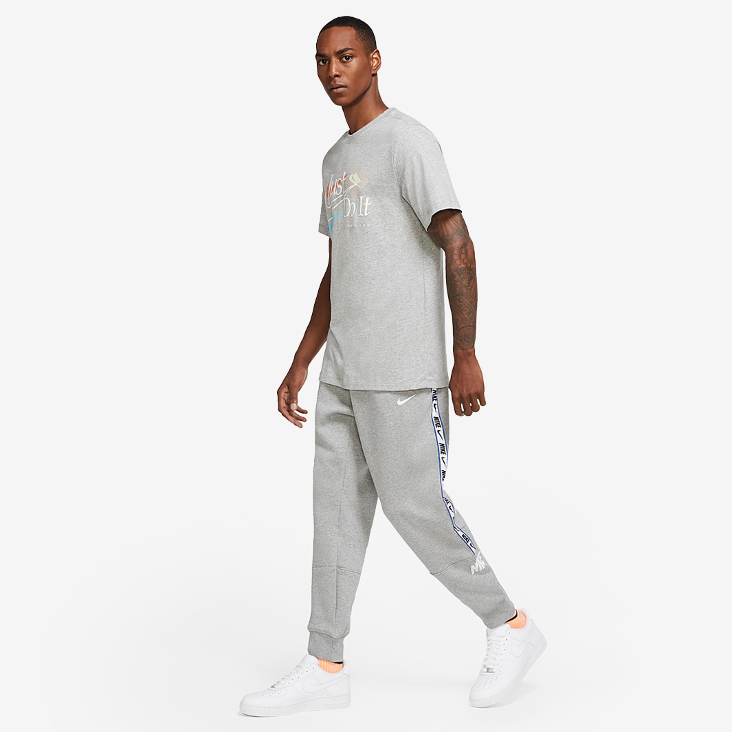 Nike repeat outlet tape joggers grey