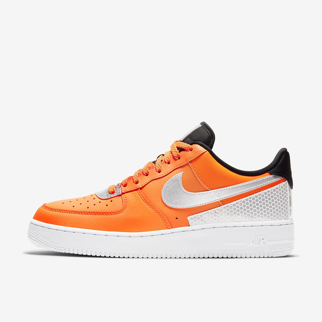 Nike Sportswear Air Force 1 07 Lv8 3M - Total Orange/Metallic  Silber/Schwarz - Herrenschuhe | Pro:Direct Soccer
