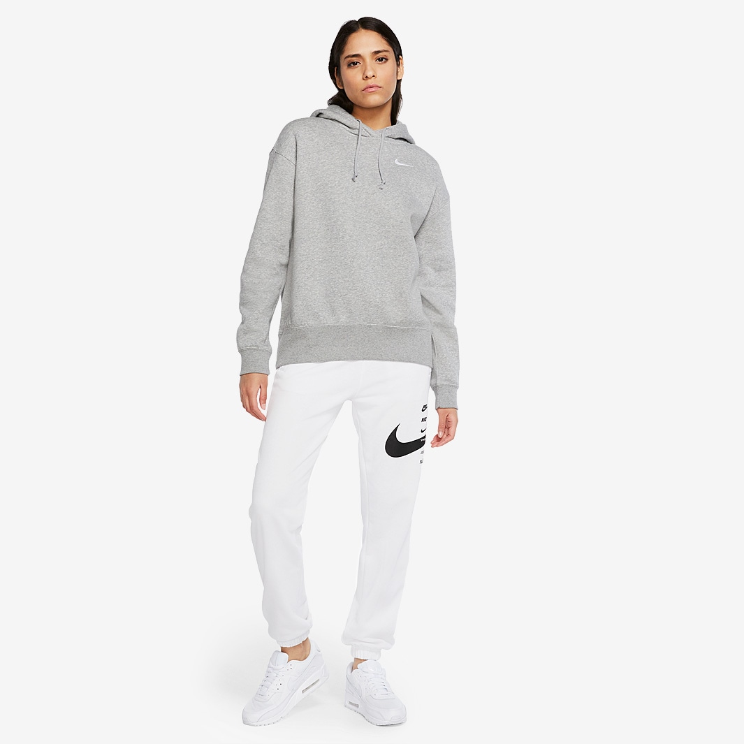 Nike Womens Sportswear Pro:Direct Heather/White Hoodie - Clothing Tops Dark - | Soccer Trend Womens - Grey