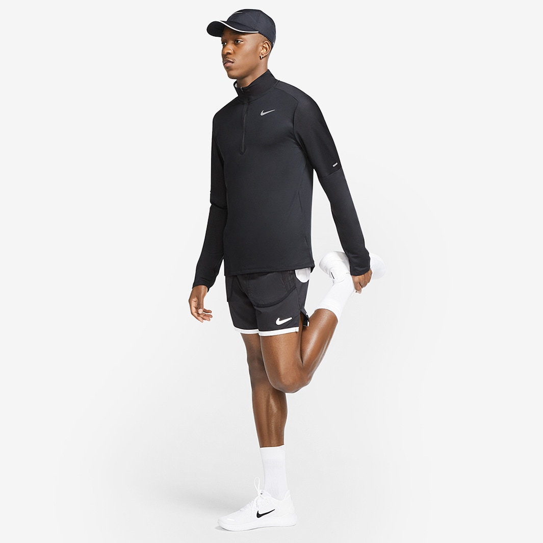 Nike Dri-FIT Element Half Zip Top - Black/Reflective Silv - Mens Clothing