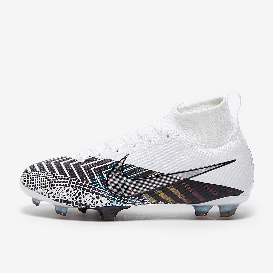 Nike Mercurial Superfly VII Elite Tech Craft FG - Black/White/Metallic Gold  - YPsoccer