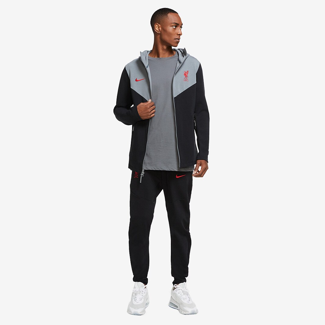 Nike Liverpool 20/21 NSW Tech Pack Manager Hoodie - Black