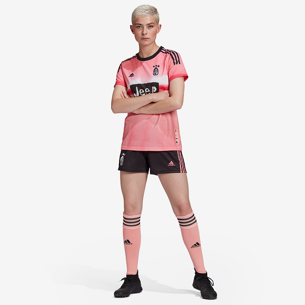 Youth adidas Pink Juventus Human Race FC Replica Jersey