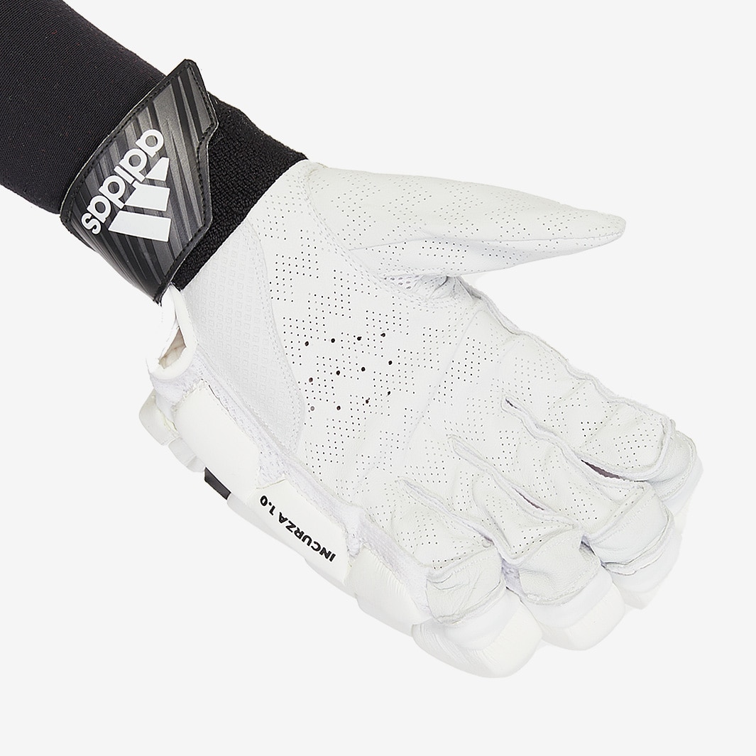 adidas Incurza 1.0 RH Batting Gloves - White/Acid Yellow - Batting ...