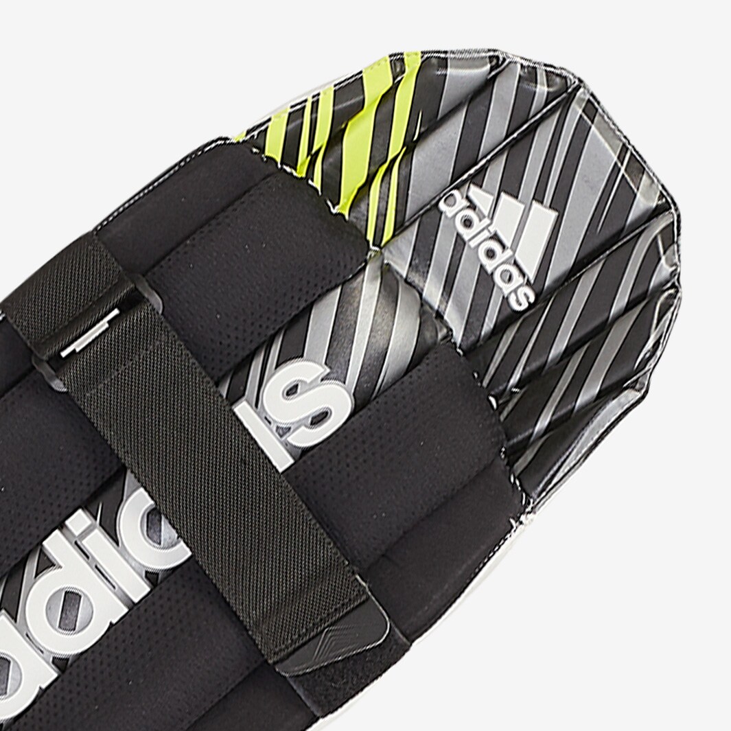 adidas Incurza 1.0 Wicket Keeping Pads White/Acid Yellow Wicket