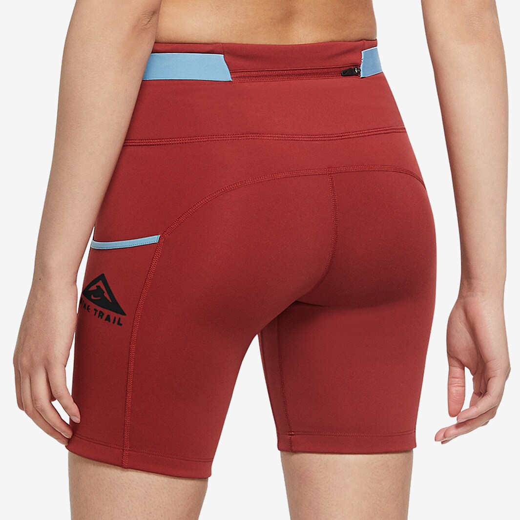Nike Womens Epic Luxe Trail Short Tight Dark Cayenne/Cerulean