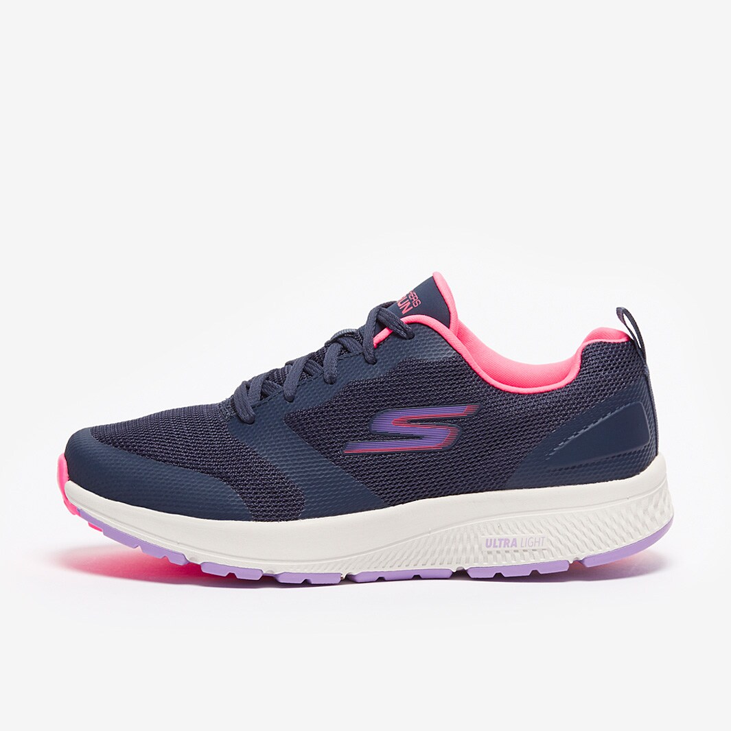 Skechers Womens Go Run Consistent Fearsome Navy Pink Womens Shoes