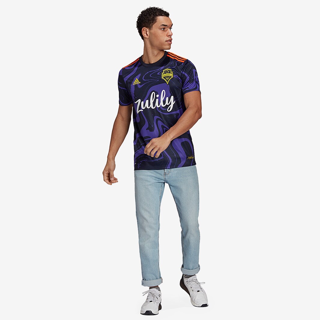 幸せなふたりに贈る結婚祝い 2021 FC Sounders Seattle adidas Away Ink Legend - Shirt ウェア