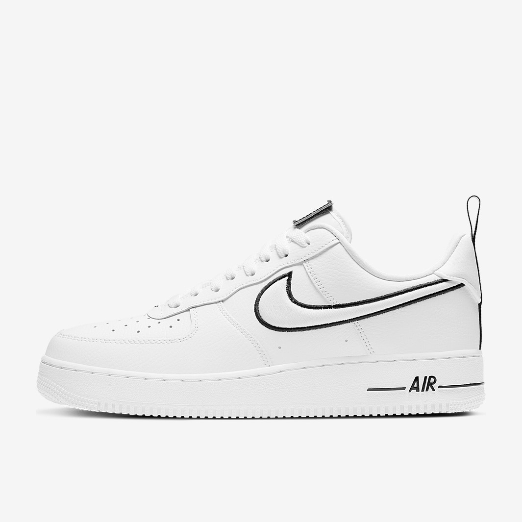 Nike Sportswear Air Force 1 - White/White/Black - Trainers - Mens Shoes