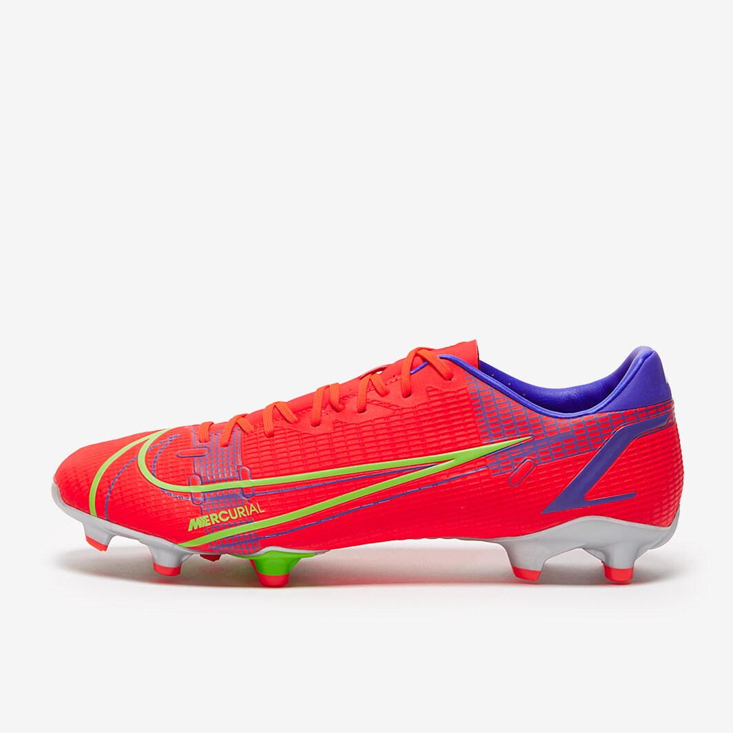 Nike Mens Mercurial Vapor 14 Academy Tf Football Shoe (Bright Crimson/Indigo  Burst/Metallic Silver) in Agra at best price by Harish Shoes - Justdial