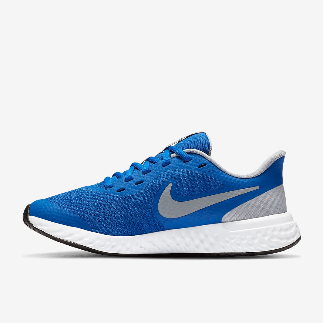 Nike Boys Revolution 5 - Game Royal/Lt Smoke Grey-White - Boys Shoes ...