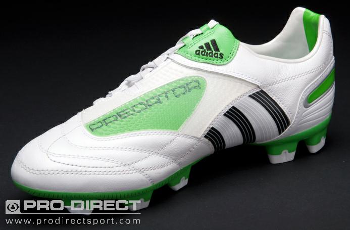 adidas Football Boots - adidas Predator Absolion X TRX - Firm Cleats - White/Black/Green | Pro:Direct Soccer