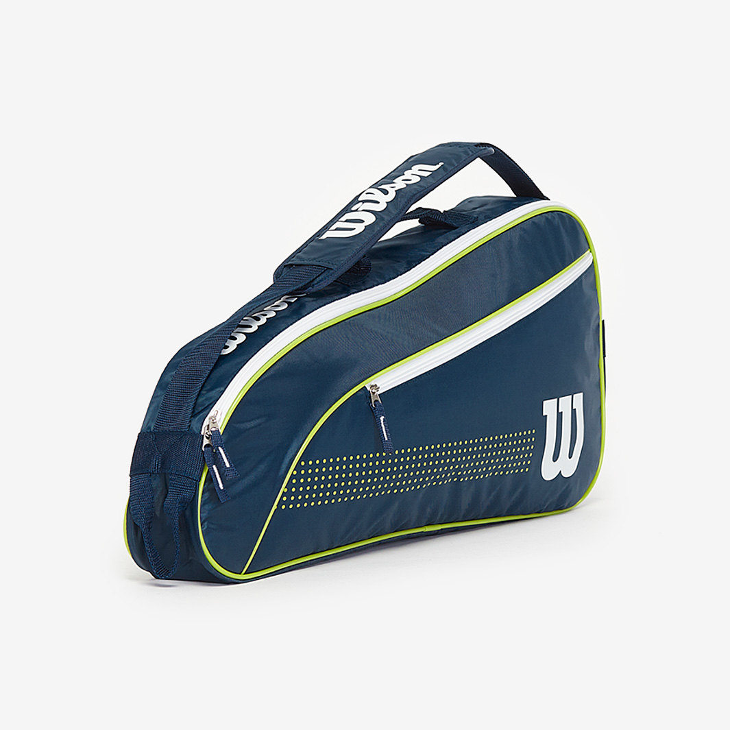 Wilson Junior 3 Racket Bag - Navy/White/Lime Green - Bags & Luggage ...