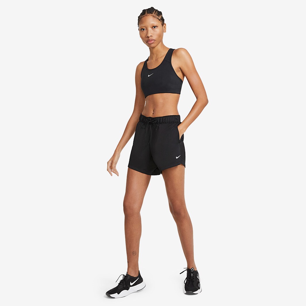 Nike Womens Dri FIT Attack Shorts Black Black White Womens Clothing Pro Direct Running