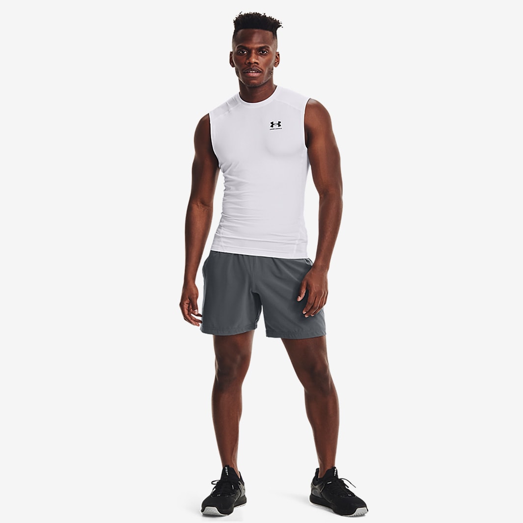 Under Armour HeatGear Compression Muscle Tee White 1361522-100