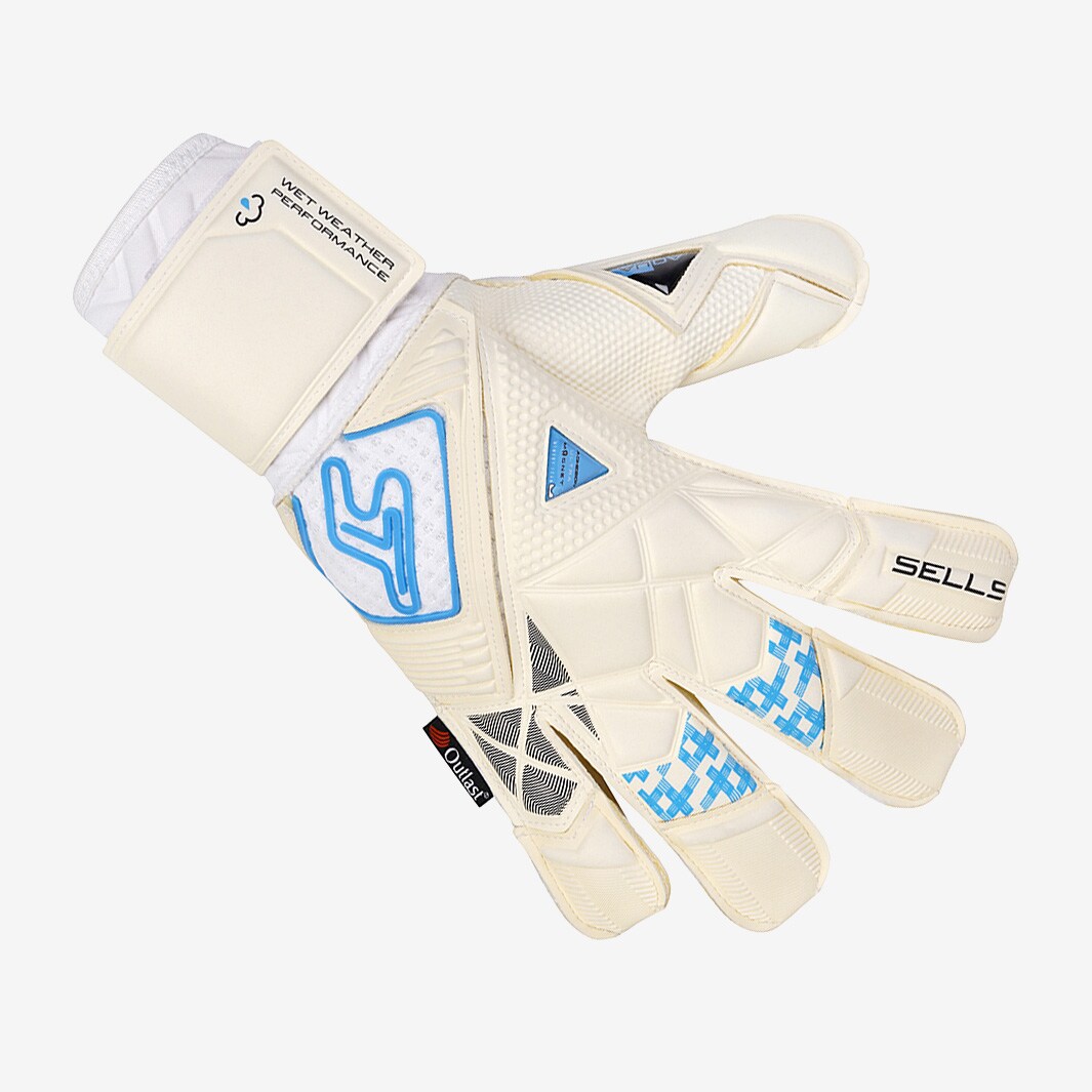 その他 SELLS Total Contact Elite Aqua Campione Sells Goalkeeper Gloves Wrap Elite Aqua Campione - White/Black