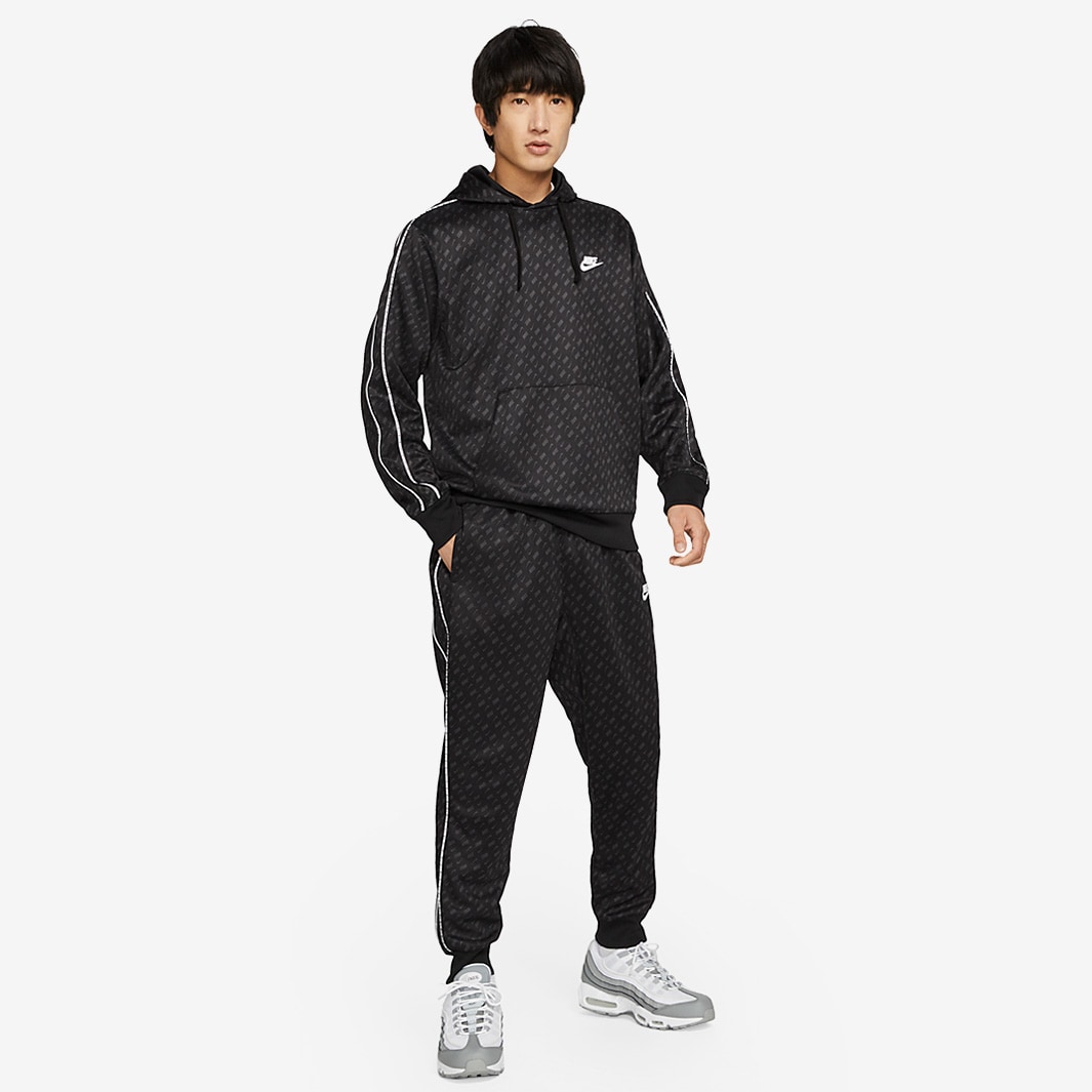 Nike Sportswear Repeat PK Print Jogginghose Schwarz/Weiß/Schwarz