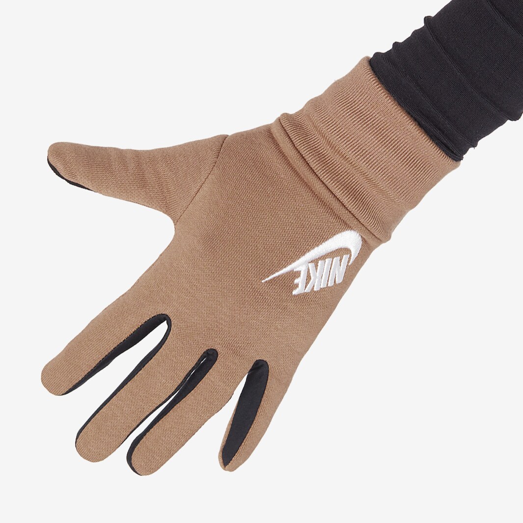 Nike Club Fleece Gloves Dark Driftwood/Black/White Gloves Mens