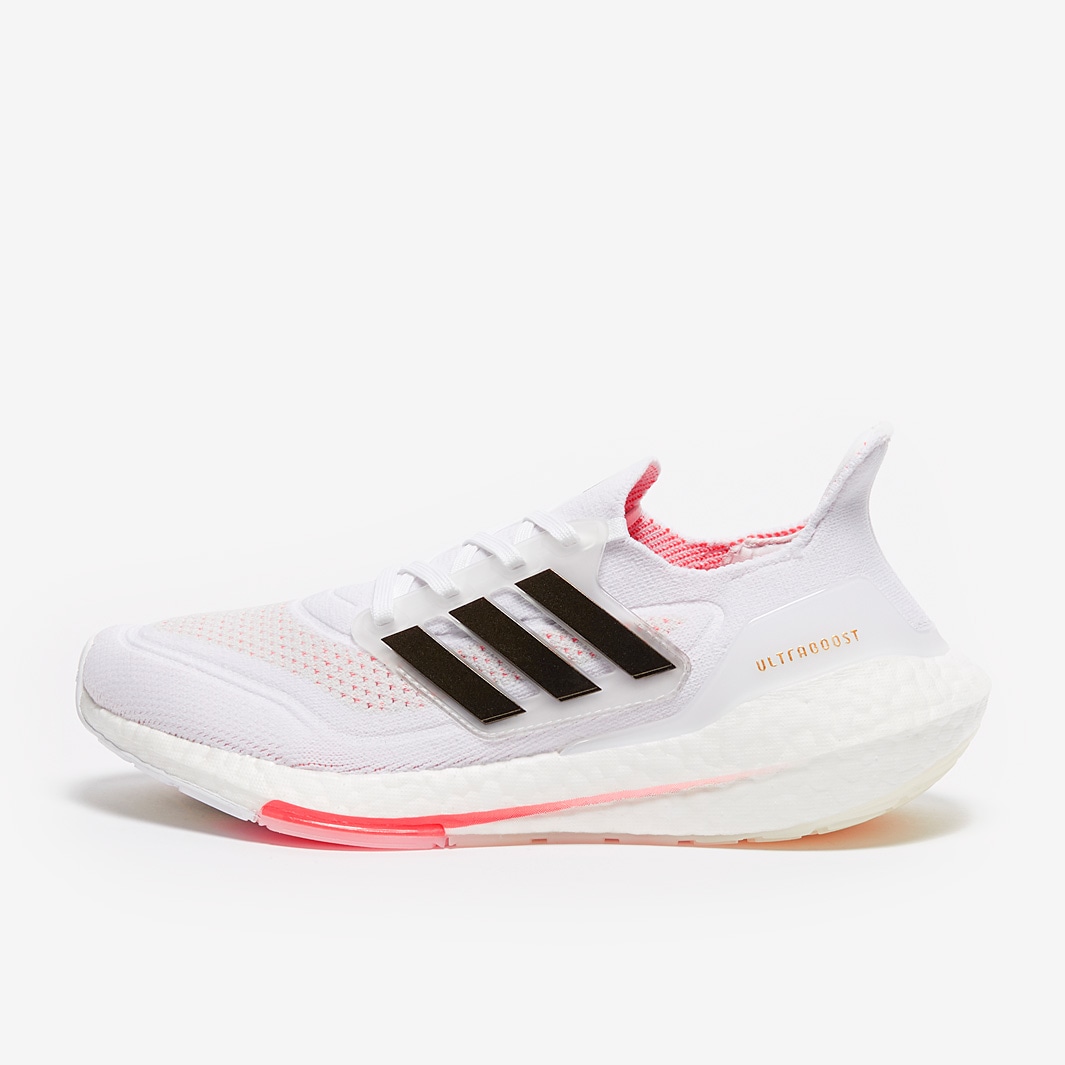 adidas Womens Ultraboost 21 - Ftwr White/Core Black/Solar Red - Womens ...