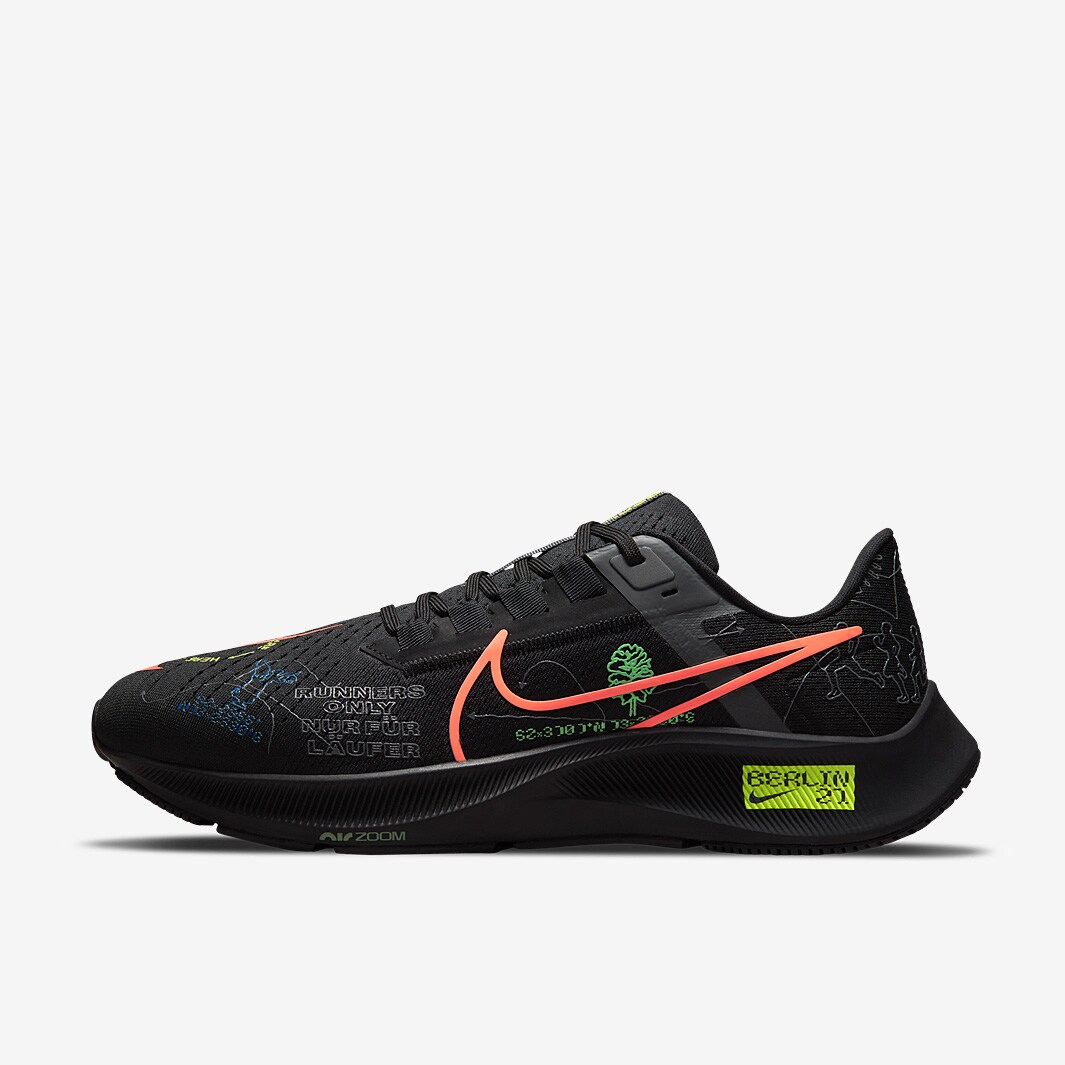 スパイク・シューズ NIKE AIR ZOOM PEGASUS 38 BLACK ナイキ NIKE エア ズーム ペガサス 38 AIR ZOOM PEGASUS 38