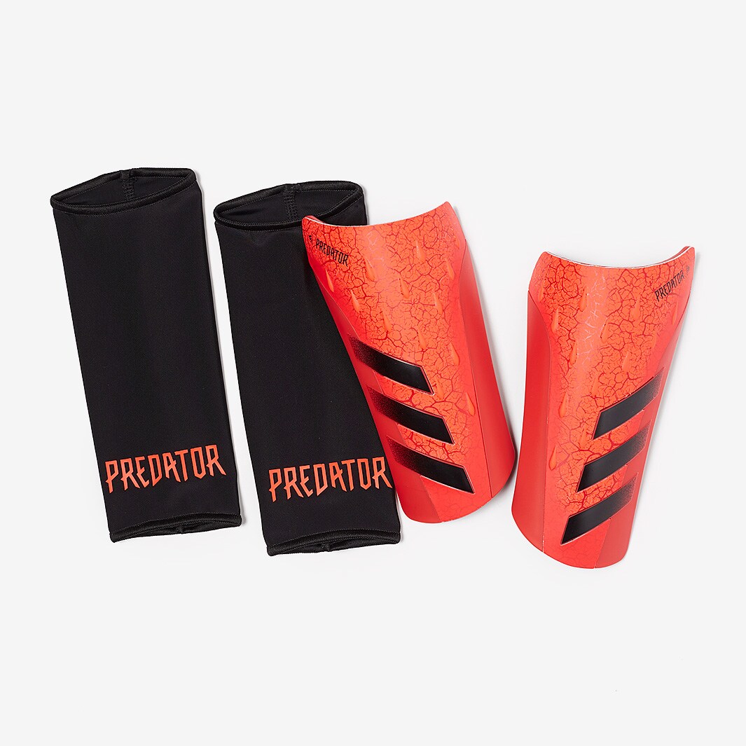 adidas Predator League Shin Guards Solar Red/Black/Red Accessories