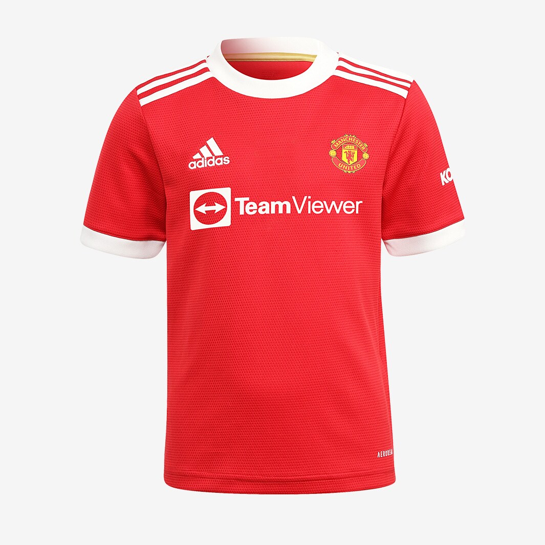 Adidas Manchester United 21/22 Mini Home Kit - Real Red - Boys Replica