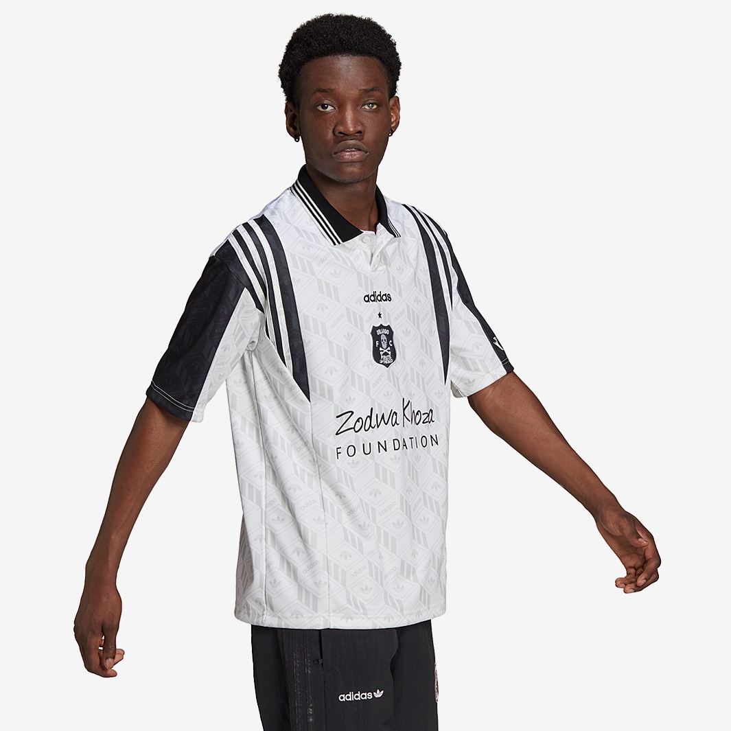 adidas Originals X Orlando Pirates Football Shirt Heritage Collection -  Black/White LIMITED EDITION