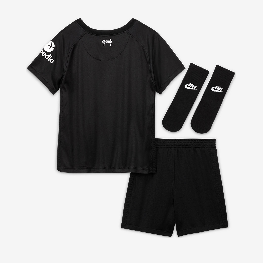 Nike Liverpool 21/22 Infants GK Kit - Black/White - Boys Replica