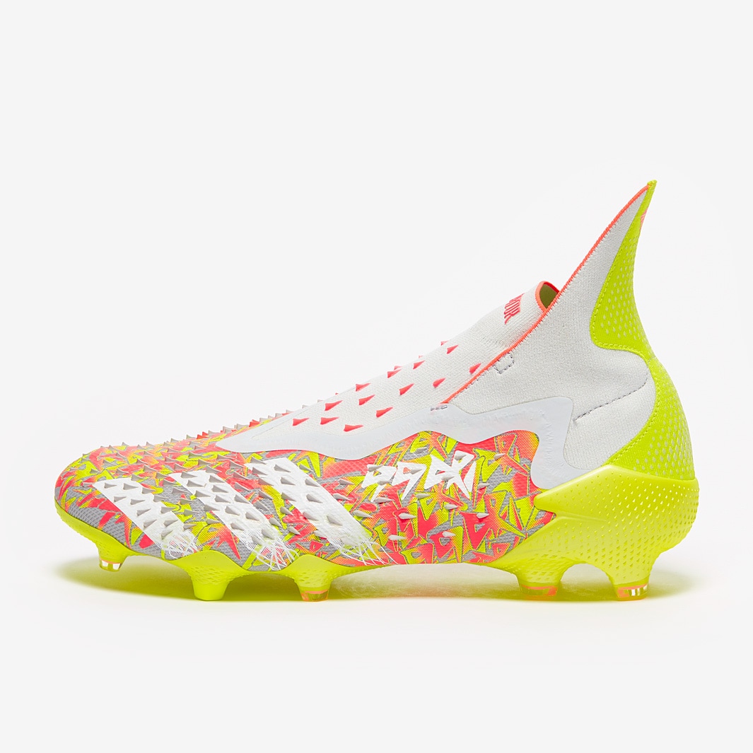 シューズ adidas Predator FG adidas Predator Freak+ FG - Clear Grey/White/Solar Yellow