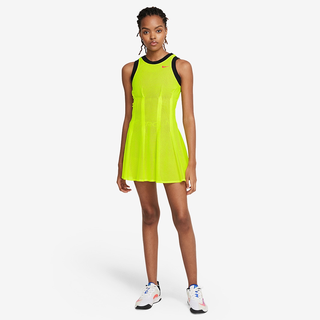 Nike Womens Court Dri-Fit NY Dress - Lemon Venom/Bright