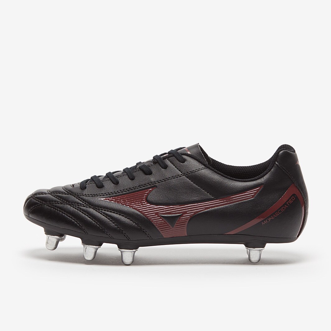 Mizuno Monarcida Neo Rugby Si Black/Tawny Port Mens Boots Pro